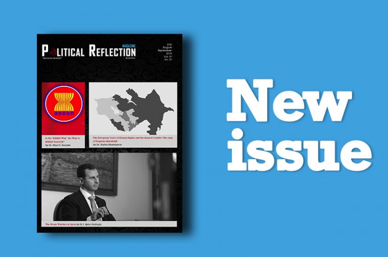 The 16th issue of PR (Political Reflection Magazine) is out now…