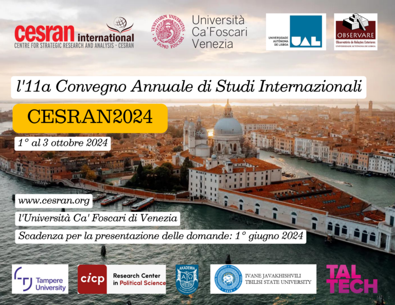 CESRAN2024: l’11a convegno annuale di studi internazionali