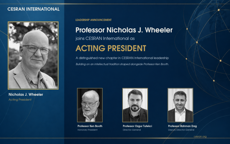Professor Nicholas J. Wheeler Joins CESRAN International as Acting President